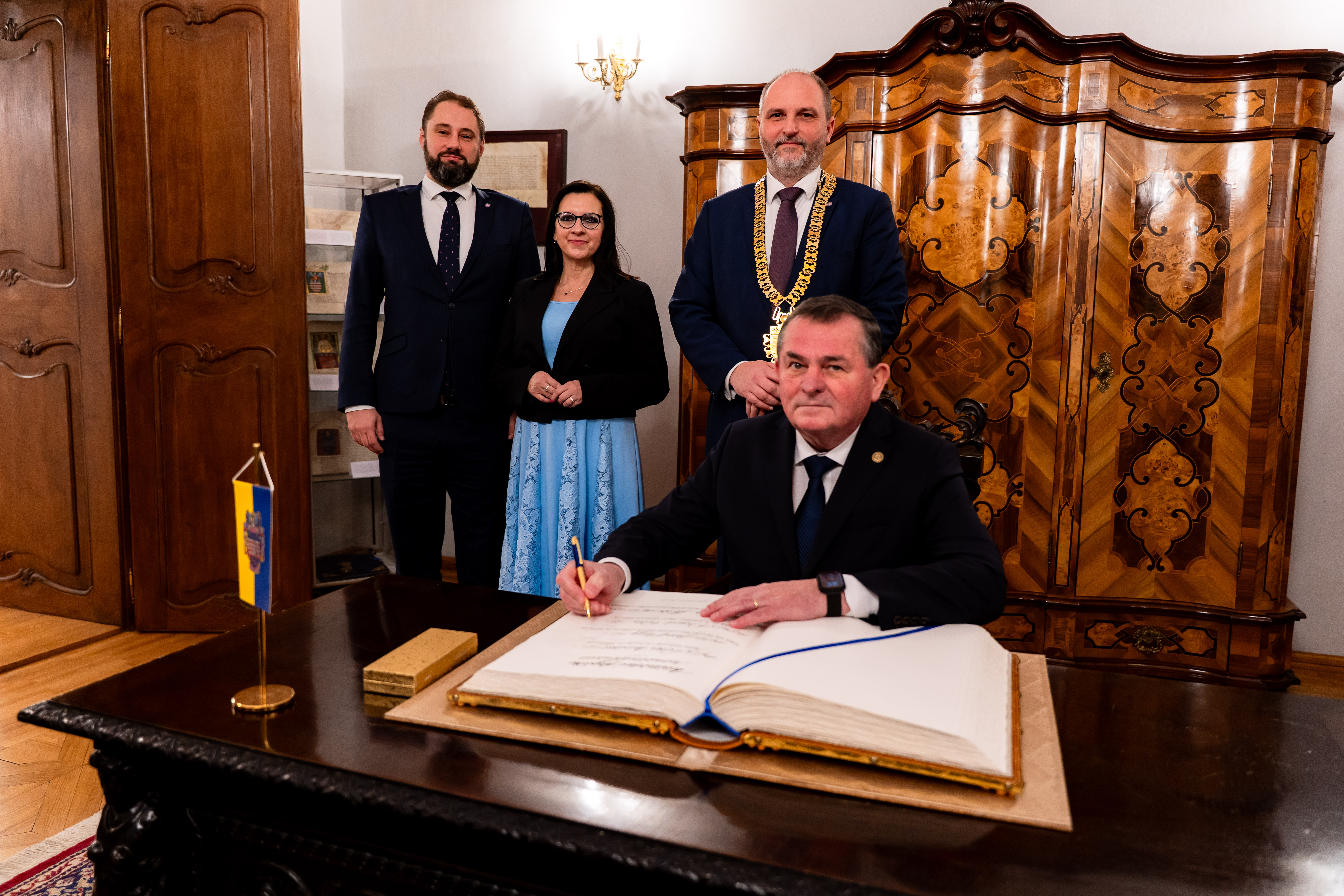 prijatie rektorov univerzit mesta Kosice a riaditelov nemocnic-31